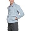 image:imageLevis Mens Lightweight Trucker Shirt JacketLight Blue Print Cotton Canvas