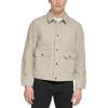 image:imageLevis Mens Lightweight Trucker Shirt JacketStone Cotton Canvas