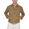 image:imageLevis Mens Lightweight Trucker Shirt JacketWorker Brown Cotton Canvas