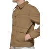 image:imageLevis Mens Lightweight Trucker Shirt JacketWorker Brown Cotton Canvas