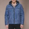image:imageLevis Mens Soft Shell Two Pocket Hooded Trucker JacketFaded Blue Bandana Sherpa