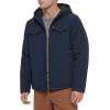image:imageLevis Mens Soft Shell Two Pocket Hooded Trucker JacketMidnight
