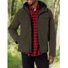 image:imageLevis Mens Soft Shell Two Pocket Hooded Trucker JacketOlive Sherpa