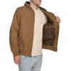 image:imageLevis Mens Workwear Cotton Canvas Hooded Bomber Jacket Regular amp Big amp Tall SizesBrown Lightweight