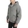 image:imageLevis Mens Workwear Cotton Canvas Hooded Bomber Jacket Regular amp Big amp Tall SizesGreySherpa Lined