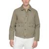 image:imageLevis Mens Lightweight Trucker Shirt JacketLight Olive Cotton Canvas