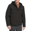 image:imageLevis Mens Soft Shell Two Pocket Hooded Trucker JacketBlack Sherpa