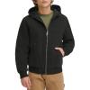 image:imageLevis Mens Workwear Cotton Canvas Hooded Bomber Jacket Regular amp Big amp Tall SizesBlack Quilted Lining