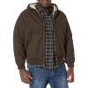image:imageLevis Mens Workwear Cotton Canvas Hooded Bomber Jacket Regular amp Big amp Tall SizesDark Brown