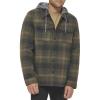 Hooded Green Ombre Plaid