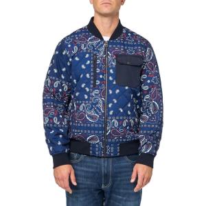 image:imageLevis Mens Levis Mens Diamond Quilted Bomber JacketBlue Bandana