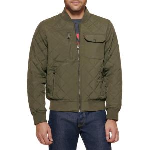 image:imageLevis Mens Levis Mens Diamond Quilted Bomber JacketOlive