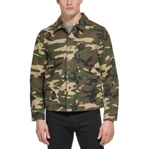 image:imageLevis Mens Lightweight Trucker Shirt JacketCamo Cotton Canvas