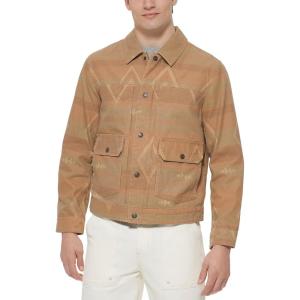 image:imageLevis Mens Lightweight Trucker Shirt JacketGeo Print Cotton Canvas