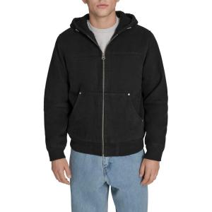 image:imageLevis Mens Workwear Cotton Canvas Hooded Bomber Jacket Regular amp Big amp Tall SizesBlack