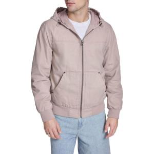 image:imageLevis Mens Workwear Cotton Canvas Hooded Bomber Jacket Regular amp Big amp Tall SizesFawn Lightweight