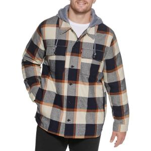image:imageLevis mens Plaid Sherpa Lined Hooded Shirt Jacket Regular amp Big amp Tall SizesSkater Plaid