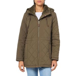 image:imageTommy Hilfiger Womens MidLength Classic Quilted JacketJuniper