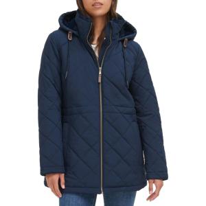 image:imageTommy Hilfiger Womens MidLength Classic Quilted JacketNavy