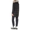 image:imageDKNY Womens Faux Fur Hood Long Down Puffer CoatDeep Black