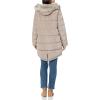 image:imageDKNY Womens Faux Fur Hood Long Down Puffer CoatThistle Multi