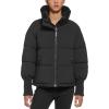 image:imageDKNY Womens Oversized Rib Knit Outerwear Puffer CoatBlack