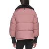 image:imageDKNY Womens Oversized Rib Knit Outerwear Puffer CoatRosewood