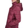 image:imageCalvin Klein Womens Casual Hooded Zip Front Puffer Long Sleeve CoatOxblood