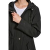 image:imageTommy Hilfiger Womens Hooded Transitional Softshell Rain Coat With Adjustable WaistBlack
