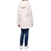 image:imageTommy Hilfiger Womens Hooded Transitional Softshell Rain Coat With Adjustable WaistCinch Waist White Sand