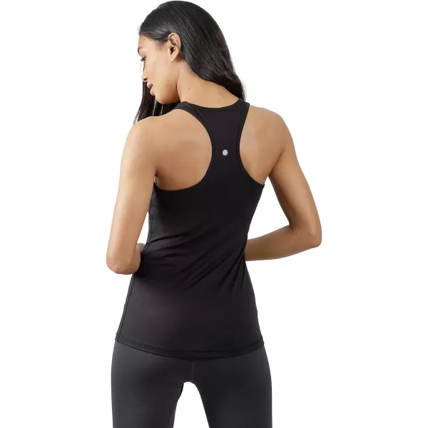 Yogalicious 2 Pack Ultra Soft Lightweight Racerback Tank TopBlackBlack
