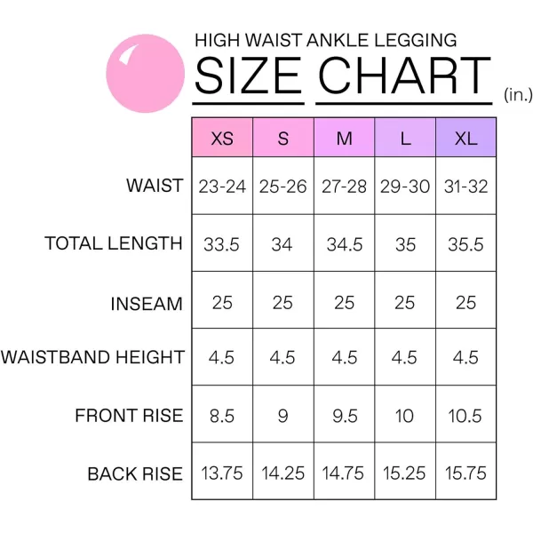 Yogalicious High Waist Squat Proof Lux Ankle Leggings for WomenBlack Lux 25