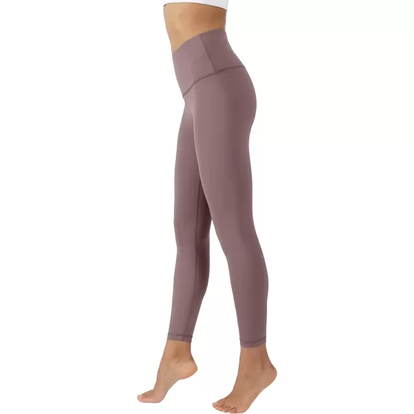 Yogalicious High Waist Squat Proof Lux Ankle Leggings for WomenDeep Mocha Lux 25