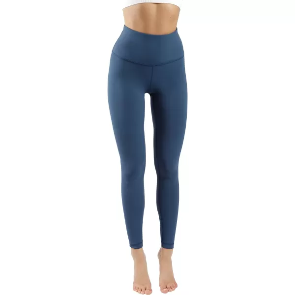 Yogalicious High Waist Squat Proof Lux Ankle Leggings for WomenOcean Indigo