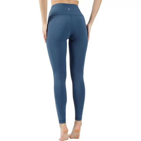 Yogalicious High Waist Squat Proof Lux Ankle Leggings for WomenOcean Indigo