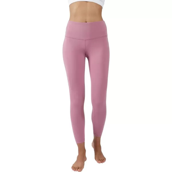 Yogalicious High Waist Squat Proof Lux Ankle Leggings for WomenOrchid Haze Lux 25