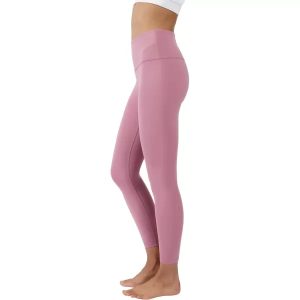 Yogalicious High Waist Squat Proof Lux Ankle Leggings for WomenOrchid Haze Lux 25