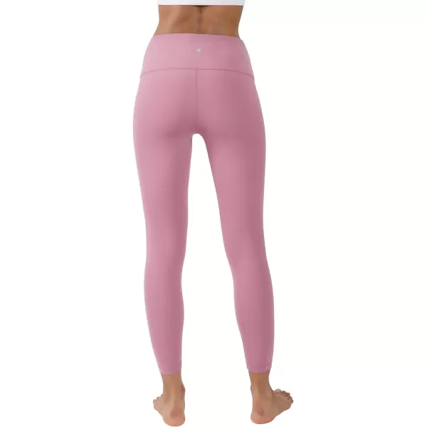 Yogalicious High Waist Squat Proof Lux Ankle Leggings for WomenOrchid Haze Lux 25