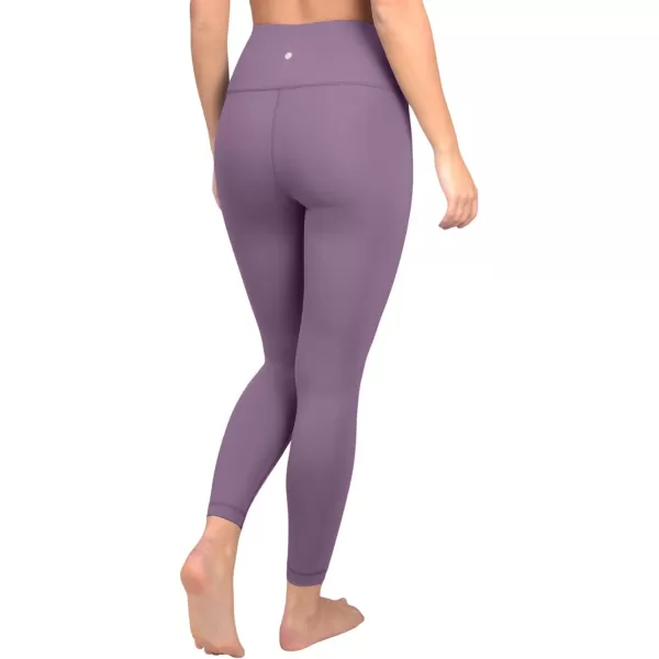 Yogalicious High Waist Squat Proof Lux Ankle Leggings for WomenPlum Shadow Ankle Length Lux