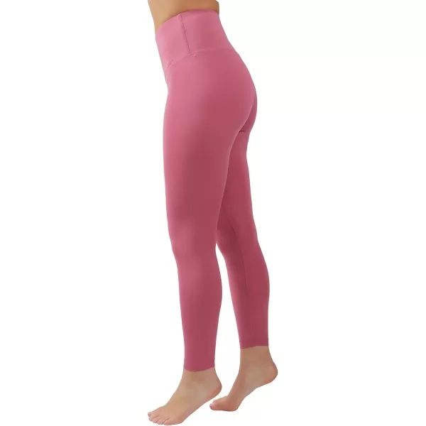 Yogalicious High Waist Squat Proof Lux Ankle Leggings for WomenRed Violet Lux 25