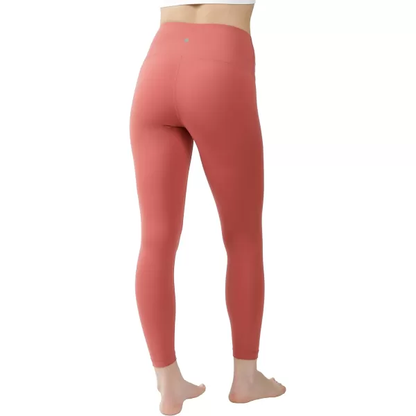 Yogalicious High Waist Squat Proof Lux Ankle Leggings for WomenTerracotta Lux 25