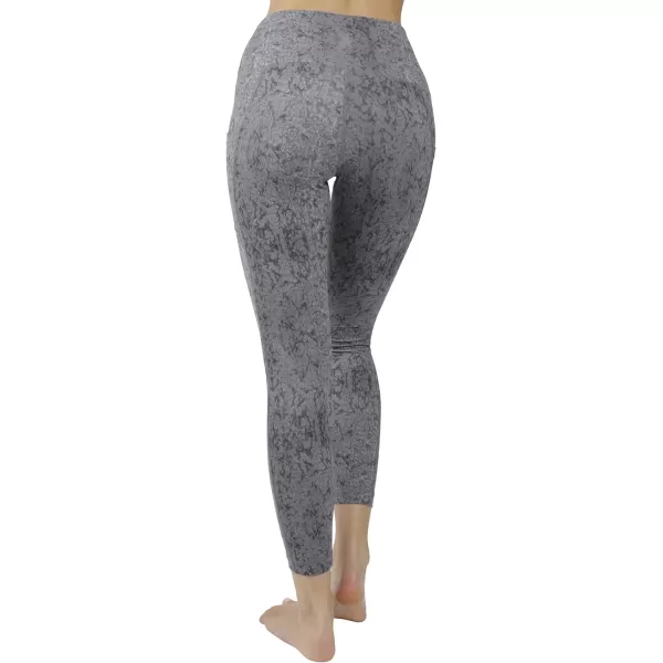 Yogalicious High Waist Squat Proof Soft Printed Leggings for WomenBlack Nude Tech Elastic Free W Pocket