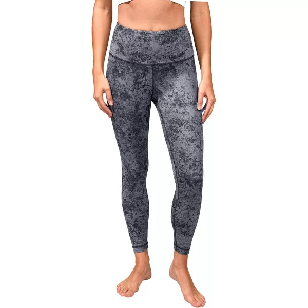 Yogalicious High Waist Squat Proof Soft Printed Leggings for WomenItalian Quartz Grey Black Lux