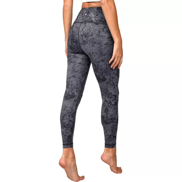 Yogalicious High Waist Squat Proof Soft Printed Leggings for WomenItalian Quartz Grey Black Lux