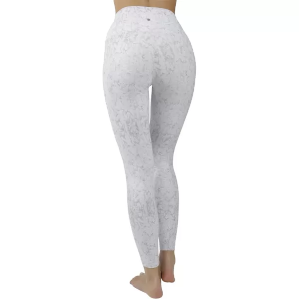 Yogalicious High Waist Squat Proof Soft Printed Leggings for WomenWhiteGrey Nude Tech Elastic Free