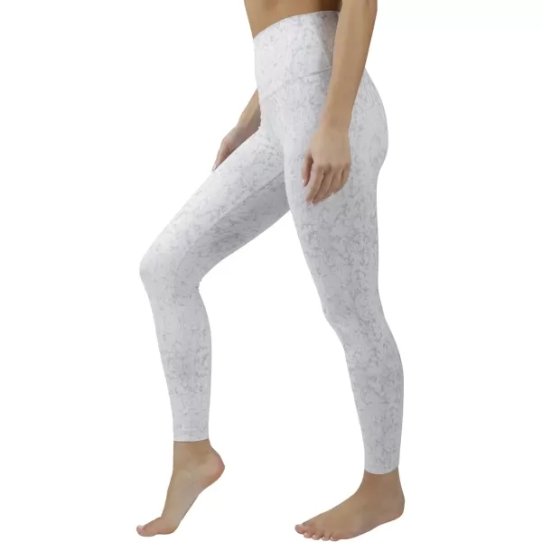 Yogalicious High Waist Squat Proof Soft Printed Leggings for WomenWhiteGrey Nude Tech Elastic Free