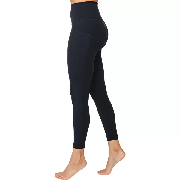 Yogalicious Lux High Waist Elastic Free Ankle LeggingBlack WPocket