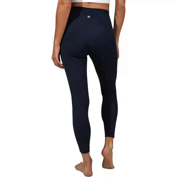 Yogalicious Lux High Waist Elastic Free Ankle LeggingDark Navy WPocket