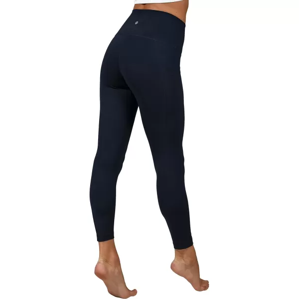 Yogalicious Lux High Waist Elastic Free Ankle LeggingDark Navy WPocket