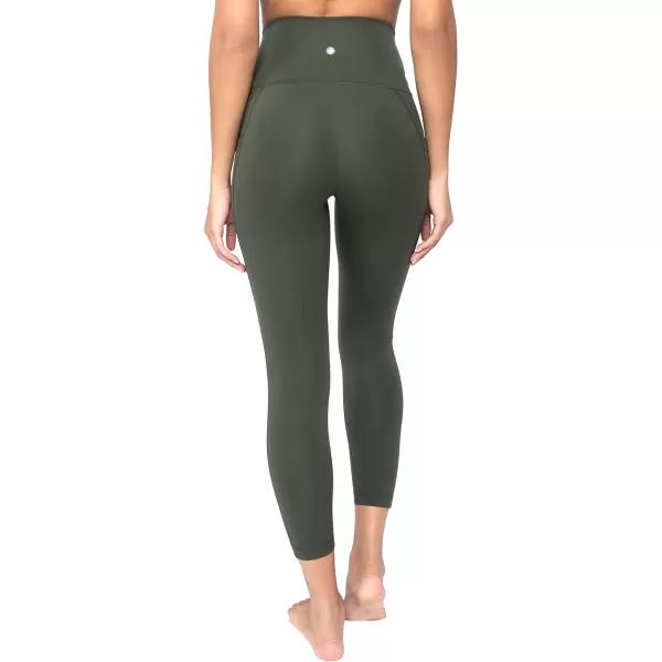 Yogalicious Lux High Waist Elastic Free Ankle LeggingForest Night WPocket